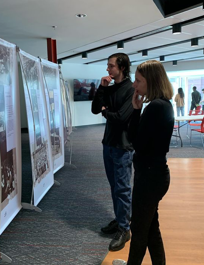 Students interacting with the Anne Frank experiential Learning Program at UGA Hillel House