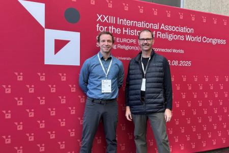 Image: From left, Dr. Kendall Marchman and Dr. Derrick Lemons.